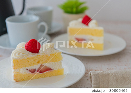 ショートケーキ  クローズアップ素材 80806465
