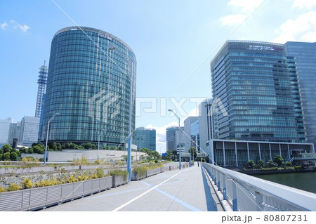みなとみらい大橋から見たみなとみらいの景色 みなとみらい大橋から見たみなとみらいの景色 80807231