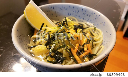 冷製お茶漬けパスタ～レモンを添えて～ 80809498