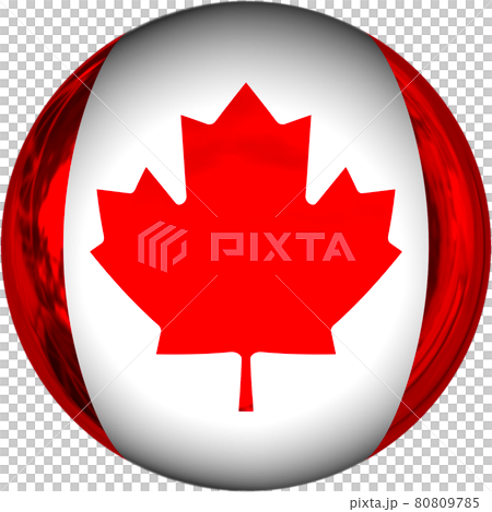 Ball-shaped Canadian flag 80809785