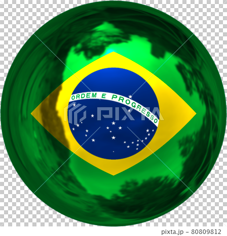 球形巴西國旗 80809812