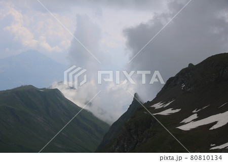 View from Wildseeluggen, mountain pass in the Pizol region, St Gallen Canton. View from Wildseeluggen, mountain pass in the Pizol region, St Gallen Canton. 80810134