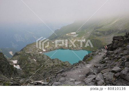 Lake Schottensee. One of the five lakes in the Pizol region, St Gallen Canton. Lake Schottensee. One of the five lakes in the Pizol region, St Gallen Canton. 80810136