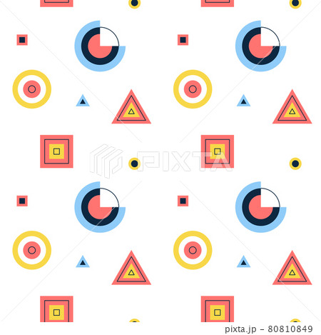 Geometry Memphis Seamless Pattern Geometry Memphis Seamless Pattern 80810849