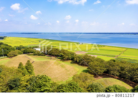 霞ヶ浦の富士見塚古墳（茨城県） 80811217