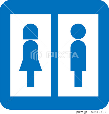 トイレのピクトグラム 80812409