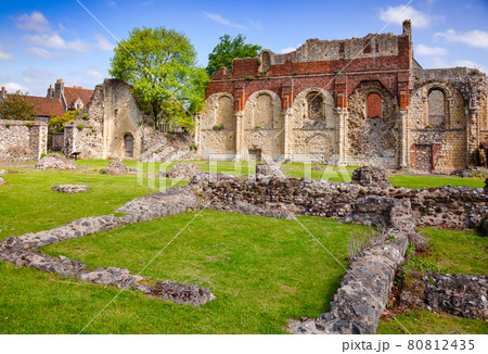 St Augustines Abbey Benedictine monastery remains in Canterbury Kent Southern England UK 80812435