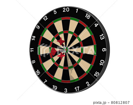 ダーツ 3dイラストのイラスト素材