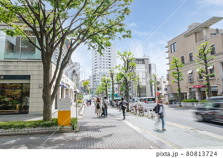 都市風景 ファッショナブルな代官山のメインストリート 東京都渋谷区 都市風景 ファッショナブルな代官山のメインストリート 東京都渋谷区 80813724