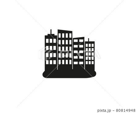 City, landscape, view flat icon. Vector illustration. City, landscape, view flat icon. Vector illustration. 80814948