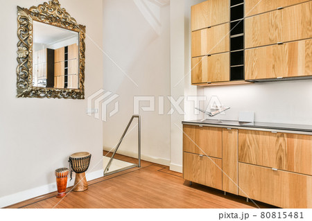 Bright interior design of a luxury house 80815481