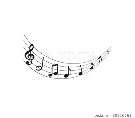 Musical notes on white background. Vector illustration. Musical notes on white background. Vector illustration. 80816261
