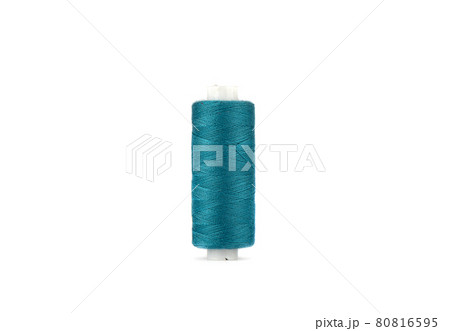 Spool of thread in viking color isolated on white background. 80816595