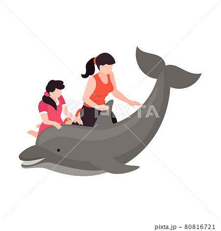 Dolphinarium Isometric Icon 80816721
