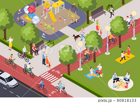 City Park Illustration 80818133