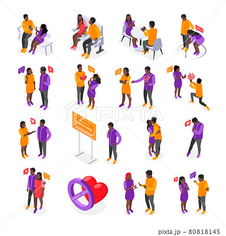 Friend Zone Icon Set 80818145