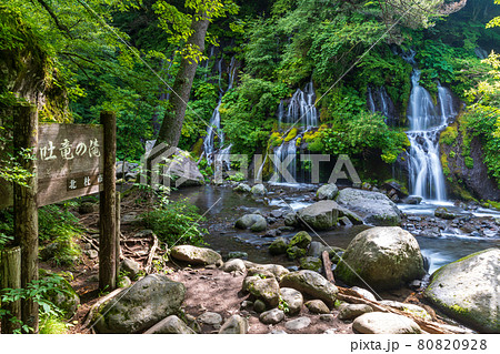 「山梨県」川俣川渓谷・吐竜の滝 80820928