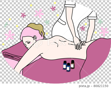 一位女士通過芳香療法放鬆身心 80821150