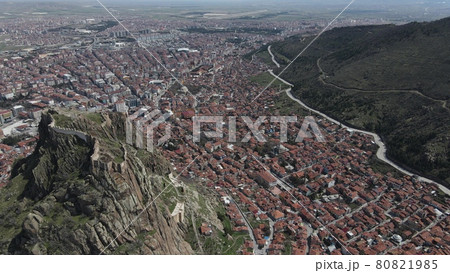 Medieval castle city aerial view  80821985