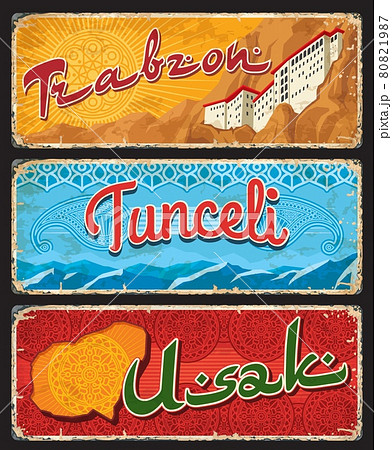Trabzon, Tunceli and Usak Turkey il provinces Trabzon, Tunceli and Usak Turkey il provinces 80821987