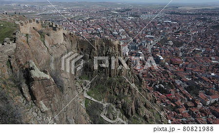 Imposing medieval castle ruins 80821988