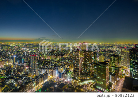 大都市の夜景 80822122