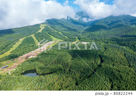 「山梨県」清里・美し森の空撮 「山梨県」清里・美し森の空撮 80822244