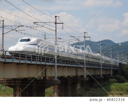新幹線N700S　J8編成　愛知川橋梁にて 80822316