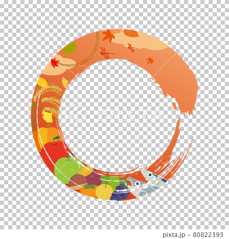 與秋天的形象裝飾框架 80822393