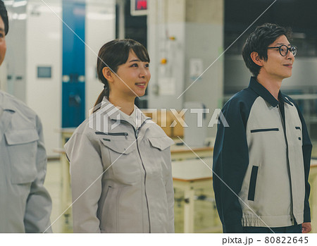 工場の朝礼 工場の朝礼 80822645