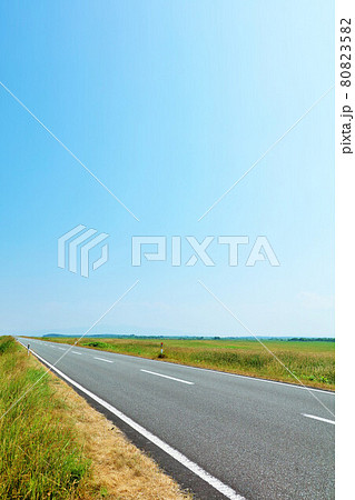 北海道 夏の青空 エサヌカ線 北海道 夏の青空 エサヌカ線 80823582