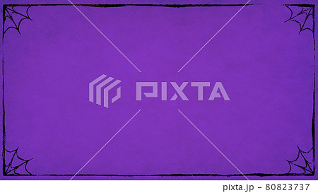 ハロウィンの紫色のフレーム背景 ハロウィンの紫色のフレーム背景 80823737