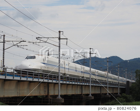 新幹線N700A　愛知川橋梁にて 80824076