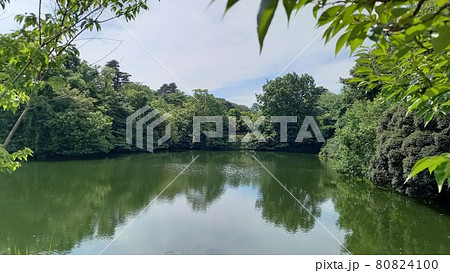 高岡城　桝形濠 80824100