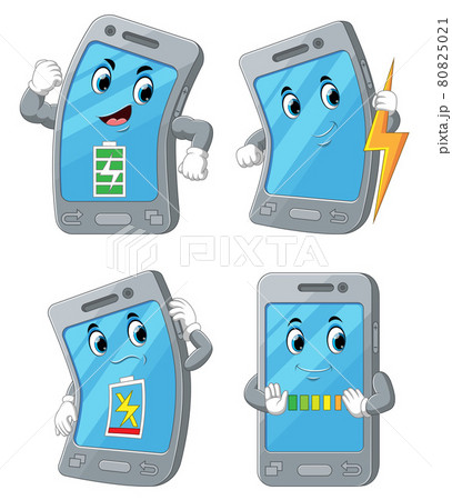 The collection of the smart phone with the battery health The collection of the smart phone with the battery health 80825021