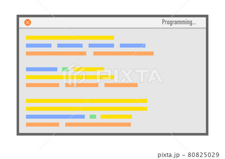 プログラミング　ベクターイラスト 80825029