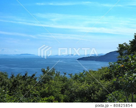 万葉の岬から見る2021年夏の相生湾の眺望 万葉の岬から見る2021年夏の相生湾の眺望 80825854