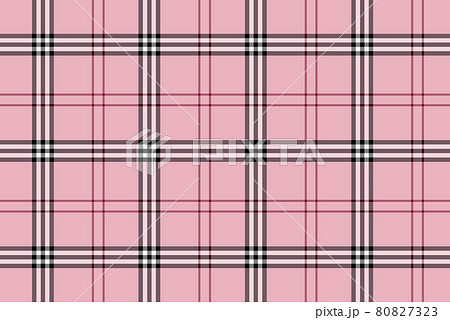 ピンク系のタータンチェック柄の背景素材のイラスト素材