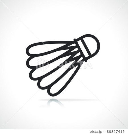 badminton shuttlecock thin line icon badminton shuttlecock thin line icon 80827415