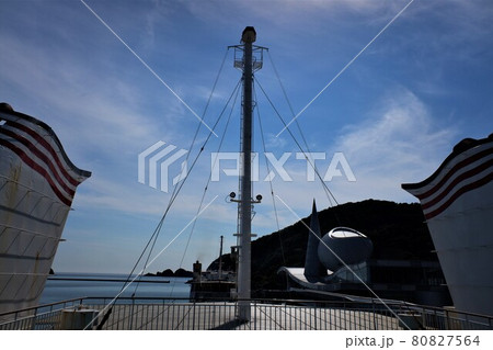島根県 フェリーから見た七類港 島根県 フェリーから見た七類港 80827564