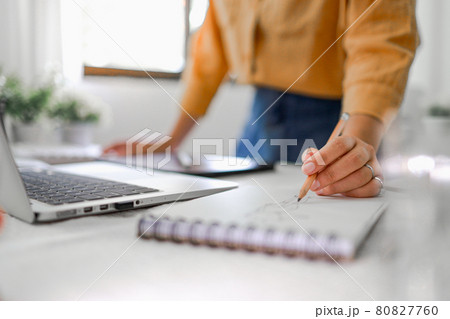 Stylish Fashion Designer work as sketch of new collection in atelier. Dressmaking and fashion collection Creative Design Drawn sketches Concept Stylish Fashion Designer work as sketch of new collection in atelier. Dressmaking and fashion collection Creative Design Drawn sketches Concept 80827760