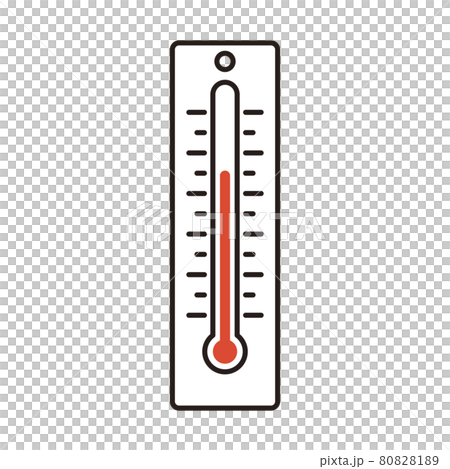 簡單說明 溫度計的矢量圖解 80828189