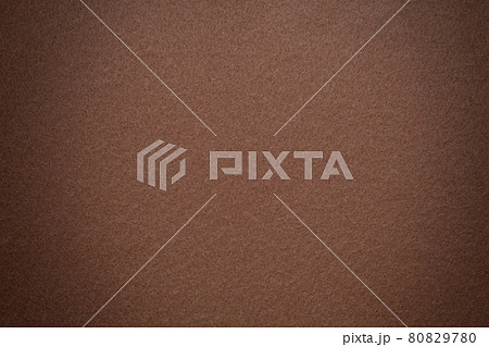 薄い茶色のフェルト生地のアップ 80829780