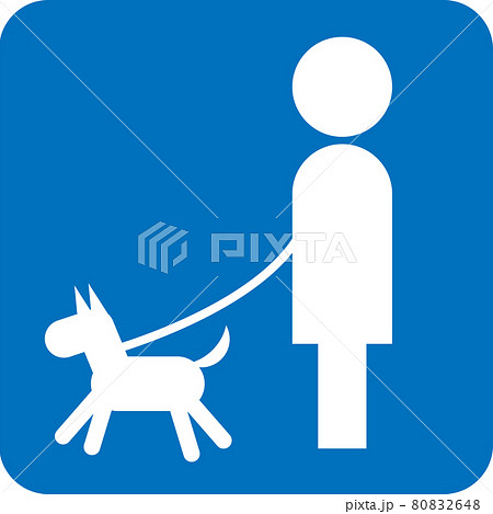 犬の散歩のピクトグラム 犬の散歩のピクトグラム 80832648