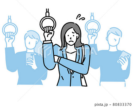 満員電車のイラスト 通勤ラッシュ 通学 交通 ストレス 窮屈 車内マナー のイラスト素材 満員電車のイラスト 通勤ラッシュ 通学 交通 ストレス 窮屈 車内マナー のイラスト素材