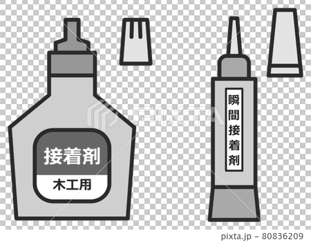 Illustration of working glue and strong superglue Illustration of working glue and strong superglue 80836209
