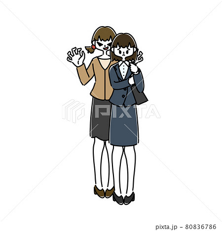襲われる　女性から女性への被害 80836786