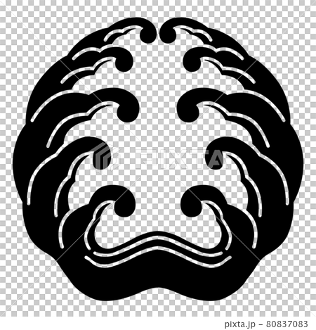 家紋　浪 80837083