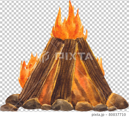 Autumn animals concept watercolor 80837710