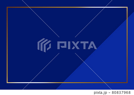 高級感のあるシンプルな背景 横位置 ブルー ゴールドのイラスト素材